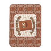 Proud Word Nerd Pattern Slogan Fun Art Magneet (Verticaal)