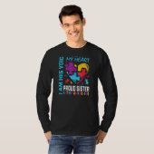 Proud zister Autism Awareness Brother Puzzle Piece T-shirt (Voorkant volledig)