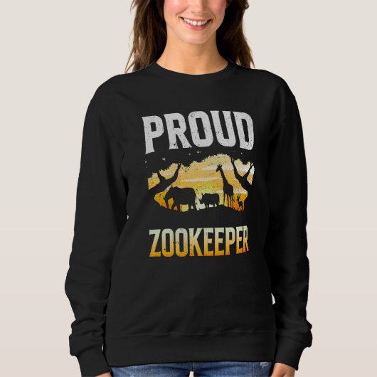 Proud Zookeeper Zookeeping Zoo Keeper Zoos Keeping Trui (Voorkant)