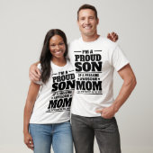 Proud zoon van een Geweldige mam die zich vrijmaak T-shirt (Unisex)