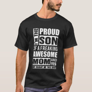Proud zoon van Freaking Geweldige mama T-shirt