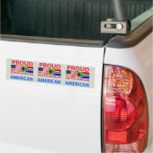 Proud Zuid-Afrikaans Amerikaans Bumpersticker (Op Truck)