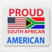 Proud Zuid-Afrikaans Amerikaans Muismat (Voorkant)