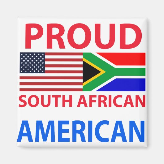 Proud Zuid-Afrikaans Magneet (Voorkant)