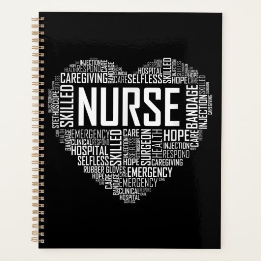 Proud Zurse Heart Love Appreciation Planner (Voorkant)