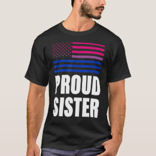 Proud Zuster Bisexual Flag Lgbt Gay Pride T-shirt