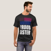 Proud Zuster Bisexual Flag Lgbt Gay Pride T-shirt (Voorkant volledig)
