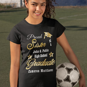 Proud zuster van Afstuderen naam   Afstuderen scho T-shirt