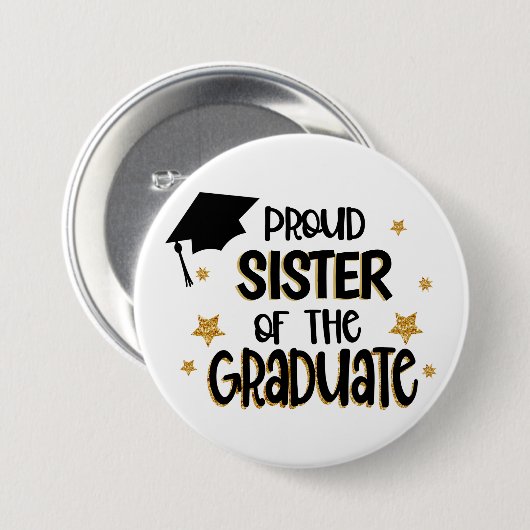 Proud Zuster van de Afstuderen Ronde Button 7,6 Cm (Voorkant /achterkant)