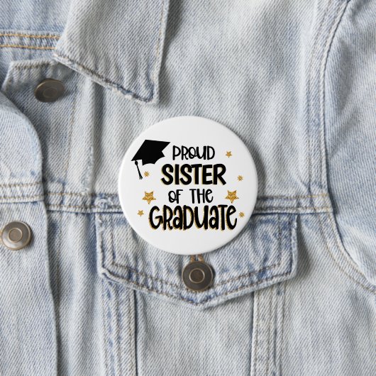 Proud Zuster van de Afstuderen Ronde Button 7,6 Cm (In situ)