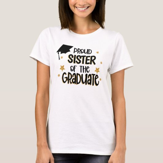 Proud Zuster van de Afstuderen T-shirt (Voorkant)