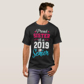 Proud zuster van de middelbare school van 2019 t-shirt (Voorkant volledig)