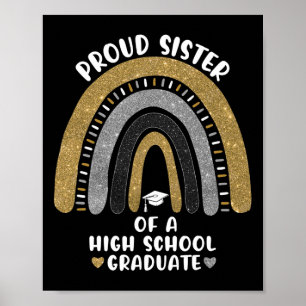 Proud zuster van een middelbare school Afstuderen Poster