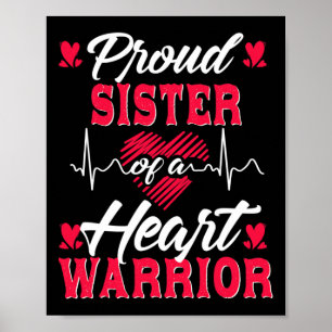 Proud Zuster van een Warrior Chd Awareness Poster