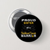 Proud Zuster van kinderkanker Awarene Ronde Button 5,7 Cm (Voorkant /achterkant)