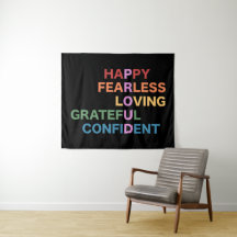 PROUD Zwart Medium Tapestry