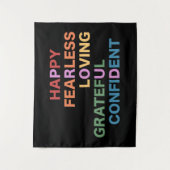 PROUD Zwart Medium Tapestry Wandkleed (Voorkant)