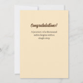 Proud zwart meisje Afstuderen Aankondiging (Achterkant)