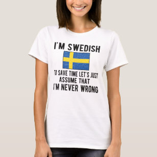 Proud Zweeds erfgoed Zweden trekt Zweedse vlag T-shirt