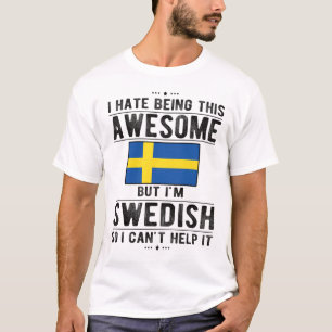 Proud Zweedse vlag Zweedse erfgoedlijst Zweedse ka T-shirt