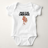 Proud'be Cherokee Native American Baby Bodysuit (Voorkant)