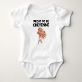 Proud'be Cheyenne Native American Baby Bodysuit (Voorkant)