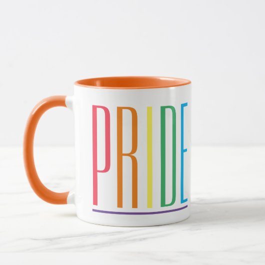 PROUDER Witte Oranje Combo Beker Mok (Links)