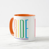 PROUDER Witte Oranje Combo Beker Mok (Voorkant links)