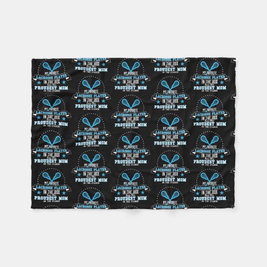 Proudest Lacrosse Mam in Stands Lacrosse Mam Fleece Deken (Voorkant (Horizontaal))