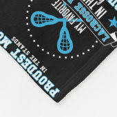 Proudest Lacrosse Mam in Stands Lacrosse Mam Fleece Deken (Hoek)