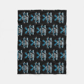 Proudest Lacrosse Mam in Stands Lacrosse Mam Fleece Deken (Voorkant)