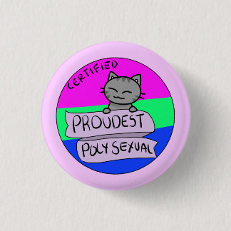 Proudest Polyseksueel Ronde Button 3,2 Cm