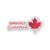Proudly Canadian Contour Kiss-cut vinyl Sticker (Voorkant)