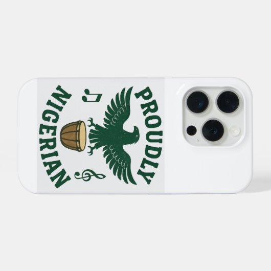 Proudly Nigerian Case – Bold. Strong. Unapologetic iPhone Hoesje (Achterkant horizontaal)