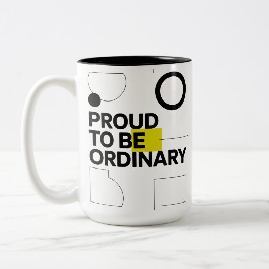Proudly Ordinary Tweekleurige Koffiemok (Links)