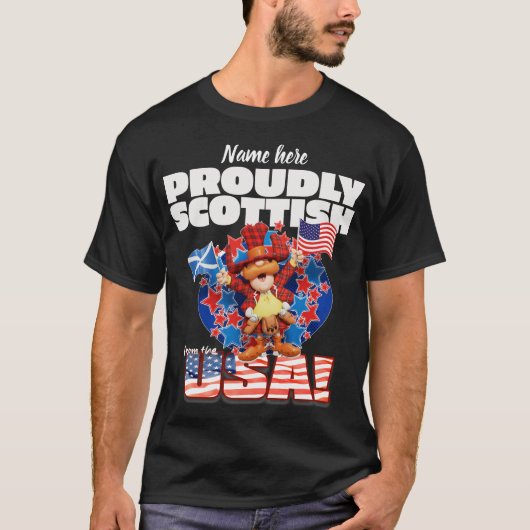 Proudly SCOTTISH from the U.S.A. T-shirt (Voorkant)