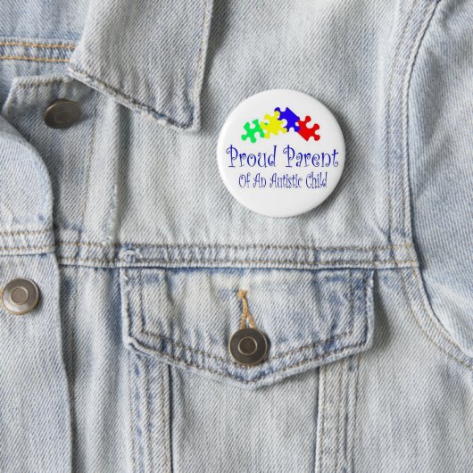 ProudParentPuzzleshirt Ronde Button 5,7 Cm (In situ)
