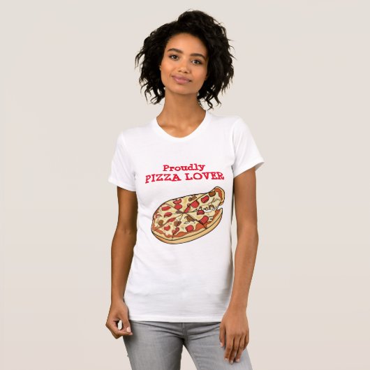 Prouly Pizza Lover T-shirt (Voorkant volledig)
