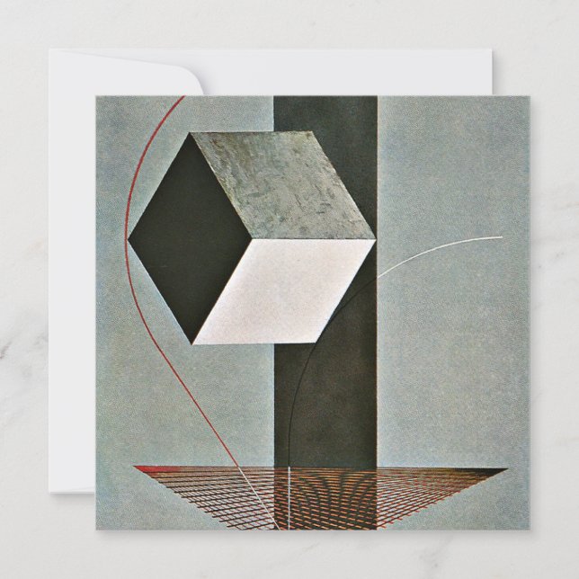 Proun 99, abstract kunstwerk van El Lissitzky (Voorkant)