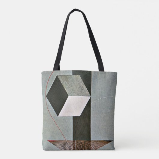 Proun 99, abstract kunstwerk van El Lissitzky Tote Bag (Achterkant)