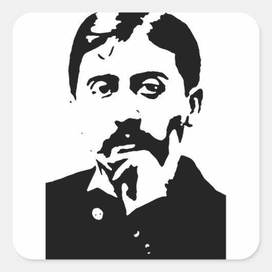 Proust Vierkante Sticker (Voorkant)