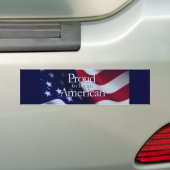 PROUTE OM AMERIKAANS TE ZIJN BUMPERSTICKER (Op auto)