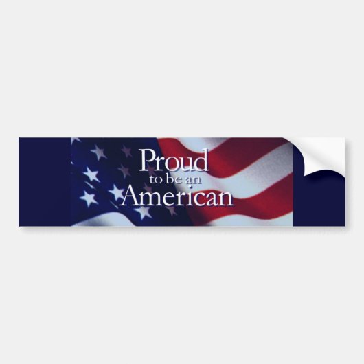 PROUTE OM AMERIKAANS TE ZIJN BUMPERSTICKER (Voorkant)