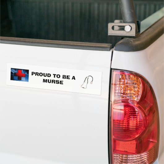 PROUTE OM EEN MURS TE ZIJN BUMPERSTICKER (Op Truck)