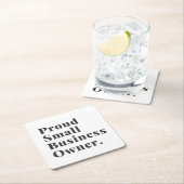 Proute Small Business Owner Minimalistisch Eenvoud Kartonnen Onderzetters (Insitu)