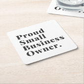 Proute Small Business Owner Minimalistisch Eenvoud Kartonnen Onderzetters (Schuin)