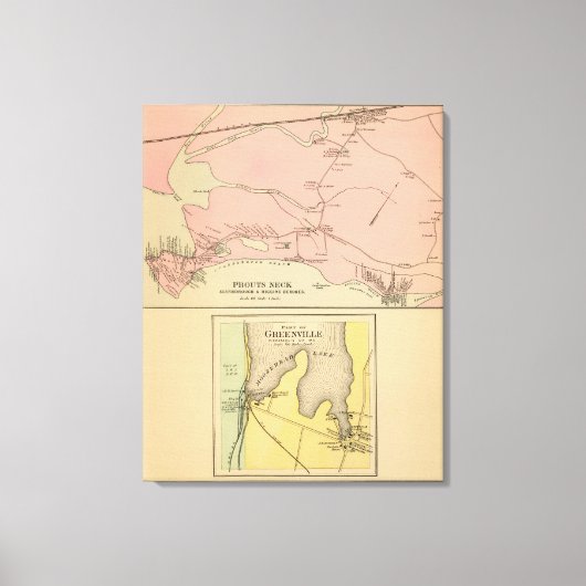 Prouts Neck Scarborough, Higgins straches Canvas Afdruk (Voorkant)