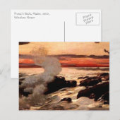 Prout's Neck van Winslow Homer Briefkaart (Voorkant / Achterkant)