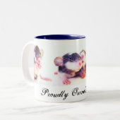 Prouwe eigenaar van Rats! Tweekleurige Koffiemok (Voorkant links)