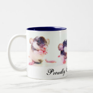 Prouwe eigenaar van Rats! Tweekleurige Koffiemok